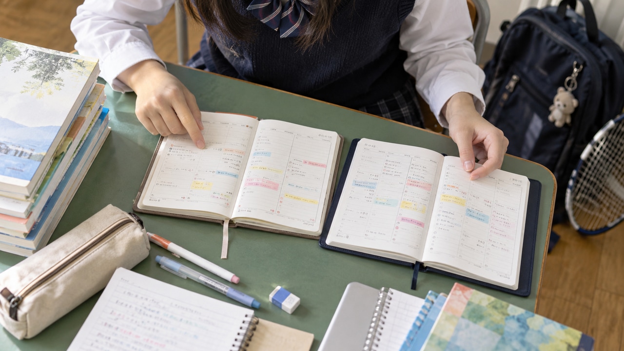 「また計画が崩れた」と感じる、計画倒れのよくあるパターンをイメージした学習風景