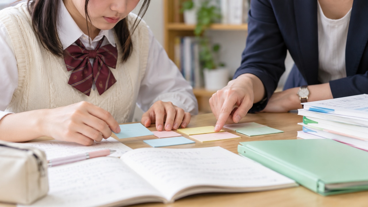 原因別に、計画倒れした受験勉強を立て直す方法をイメージした学習風景
